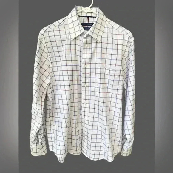 Tommy Hilfiger All-Season Stretch Dress Shirt Mens Size M 15-15 1/2 32/33 White - Picture 1 of 7